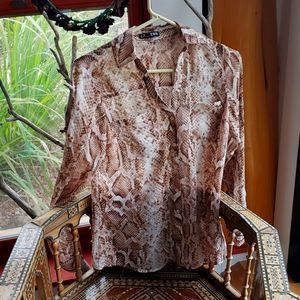 See through Express button down shirt